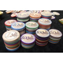 Poker chip "EURO 50" -...
