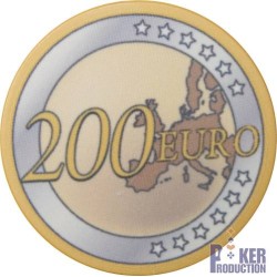 "EURO 200" poker chip - ceramic - 10g - sold individually.