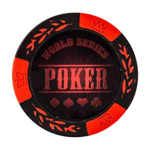 Jeton de poker "LEAF" – en clay composite avec insert métal – 14g – en vente à l'unité