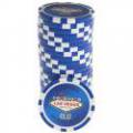 Jetons de poker WELCOME LAS VEGAS - en ABS avec insert métallique – rouleau de 25 jetons  – 11