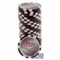 Jetons de poker WELCOME LAS VEGAS - en ABS avec insert métallique – rouleau de 25 jetons  – 11