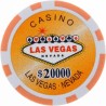 Pokerchips "WELCOME LAS VEGAS 20000" - ABS mit Metalleinlage - Rolle mit 25 Chips - 11,5 g