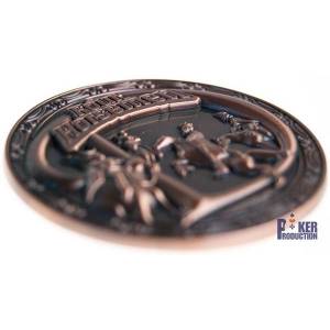 Protetor de cartas "FOUR HORSEMEN" - 45mm - em latão - EDIÇÃO LIMITADA.