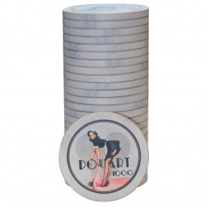 Żetony do pokera "PIN UP 1000" - z ceramiki - 10g - sprzedawane na sztuki