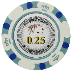 Jeton de poker CROWN - en clay composite avec insert métal - 14g – en vente à l'unité