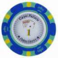 "CROWN 1" poker chip - in clay composite with metal insert - 14g - sold individually