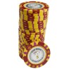 Pokerbricka "CROWN 5" - i lerblandning med metallinlägg - 14g - säljes styckevis