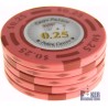 Pokerfiches "CHIPS PALACE 0.25" - in clay composite met metalen inleg - 14g - te koop per stuk
