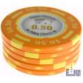 Ficha de pôquer "CHIPS PALACE 0.50" - em compósito de argila com inserção de metal - 14g - à venda unitariamente.