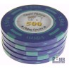 Pokerfiches "CHIPS PALACE 500" - van kleicomposiet met metalen inzet - 14g - te koop per stuk