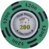 Poker chip "CHIPS PALACE 200" - in clay composite with metal insert - 14g - sold individually