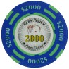Poker chip "CHIPS PALACE 2000" - in klei-composiet met metalen insert - 14g - te koop per stuk