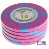 Pokerchip "CHIPS PALACE 10" - van klei composiet met metalen inzetstuk - 14g - te koop per stuk