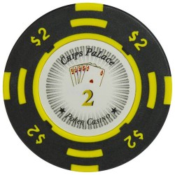 Pokerchip "CHIPS PALACE 2" - aus Tonverbundstoff mit Metalleinsatz - 14g - einzeln erhältlich.