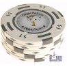 Pokerchip "CHIPS PALACE 1" - van klei-composiet met metalen inzetstuk - 14g - te koop per stuk.