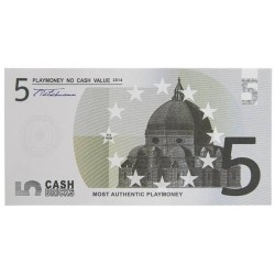 Liasse de "25 billets factices de 5€" – imitation papier de banque - deux faces imprimées