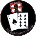 Guarda de Cartas "WILD BILL HICKOK" - de metal - 2 caras diferentes - 50mm de diámetro