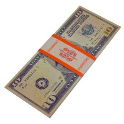 Fajo de "25 billetes falsos...