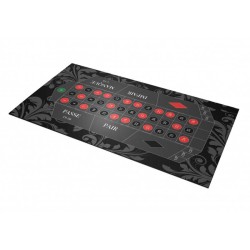Tappeto da roulette francese "CLASSIC NOIR" - 130 x 80 cm - rettangolare - jersey neoprene