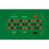 French roulette mat CLASSIC GREEN - 130 x 80 cm - rectangular - neoprene jersey