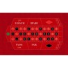 Dywanik do ruletki francuskiej "CLASSIC ROUGE" - 130 x 80 cm - prostokątny - jersey neoprenowy