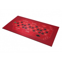 Tapete de roleta francesa "CLASSIC ROUGE" - 130 x 80 cm - retangular - jersey de neoprene