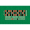 Tapete de "ROULETTE ANGLAISE VERTE" - 130 x 80 cm - retangular - jersey de neoprene
