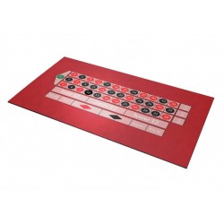 "Red English Roulette Rug - 130 x 80 cm - rectangular - neoprene jersey"
