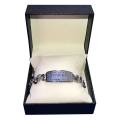Pulseira "TEXAS HOLDEM CHAMPION - PRATA" - entregue em uma caixa de couro sintético.