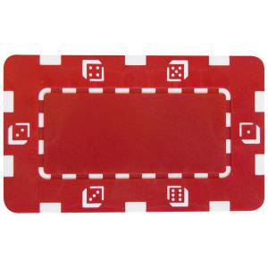 Plaque de poker DICE - en plastique ABS - 75 mm x 45 mm