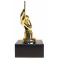 Troféu de poker "POKER HAND OR" - 13cm de altura - base personalizável