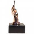 Trofeo di poker "POKER HAND BRONZE" - altezza 13 cm - base personalizzabile