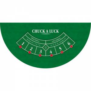 Tapis de "CHUCK A LUCK" - 140 x 70 cm - jersey néoprène - Demi-lune - 4 couleurs