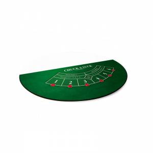 Tapijt "CHUCK A LUCK GREEN" - 140 x 70 cm - neopreen jersey - Halfmoon - 4 kleuren