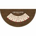 Tapete "CHUCK A LUCK MARRON" - 140 x 70 cm - jersey de neoprene - Meia-lua - 4 coresEm português: Tapete "CHUCK A LUCK MARRON"