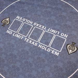 Tapis de poker "NO LIMIT" - rond- 120 cm - 6 places - jersey néoprène