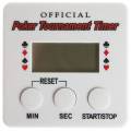 OFFIZIELLER POKER TURNIER TIMER - mit Klips - funktioniert mit einer AAA-Batterie
