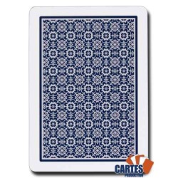 Cartes de Poker "NTP LONG LIFE POKER BLUE" - Jeu de 54 cartes 100% plastique – format poker XL – 4 index standards