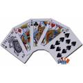 "TALLY HO N°9 BLU" - Gioco di 56 carte rivestite in tela e plastificate - formato poker - 2 indici standard