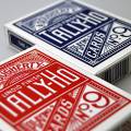 "TALLY HO N°9 BLU" - Gioco di 56 carte rivestite in tela e plastificate - formato poker - 2 indici standard