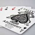 "TALLY HO N°9 BLEU" - Jeu de 56 cartes toilées plastifiées – format poker – 2 index standards