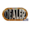 Card Guard ovale en laiton DEALER  – 2 faces différentes