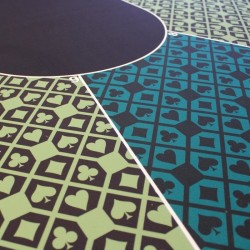 Customized felt CASINO rug...