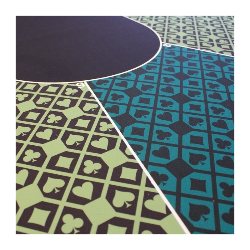 Customized felt CASINO rug - to be placed on foam