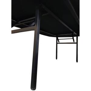 Mesa de póker "FLORÉAL BLUE LED" - con patas plegables reforzadas - tapete de casino - 10 jugadores + crupier