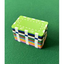 Poker chip "DICE VIOLET" - ABS plastic - 75 mm x 45 mm