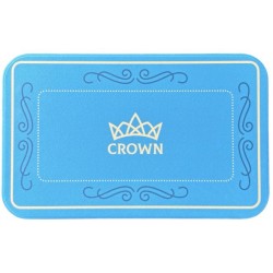 "CROWN OF LAUREL BLUE" poker plaque - ceramic - 75 mm x 45 mm x 3.3 mm