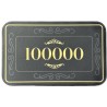 Pokerbricka "CROWN OF LAUREL 100000" - i keramik - 75 mm x 45 mm x 3,3 mm