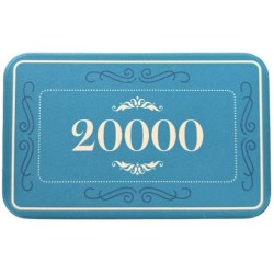 Płytka do pokera "CROWN OF LAUREL 20000" - ceramiczna - 75 mm x 45 mm x 3,3 mm