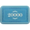 Ficha de póker "CROWN OF LAUREL 20000" - de cerámica - 75 mm x 45 mm x 3,3 mm.